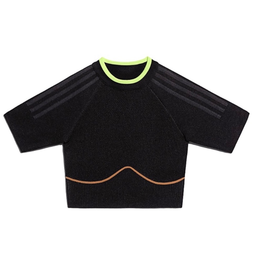adidas x IVY PARK Black Knit Crop Top - Picture 2 of 7